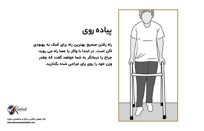 ورزش بعد از تعویض مفصل ران