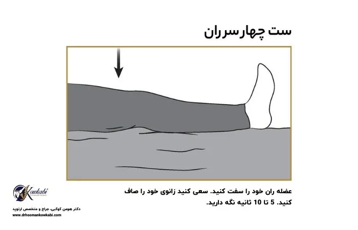 ورزش بعد از تعویض مفصل لگن